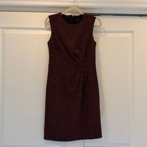 Ann Taylor Black and Red Dress